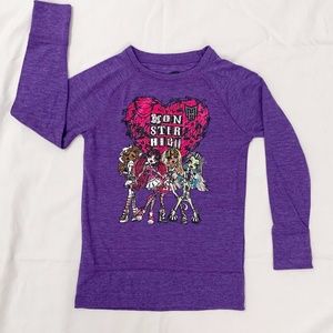 Monster High Purple Girls Long Sleeves Shirt
